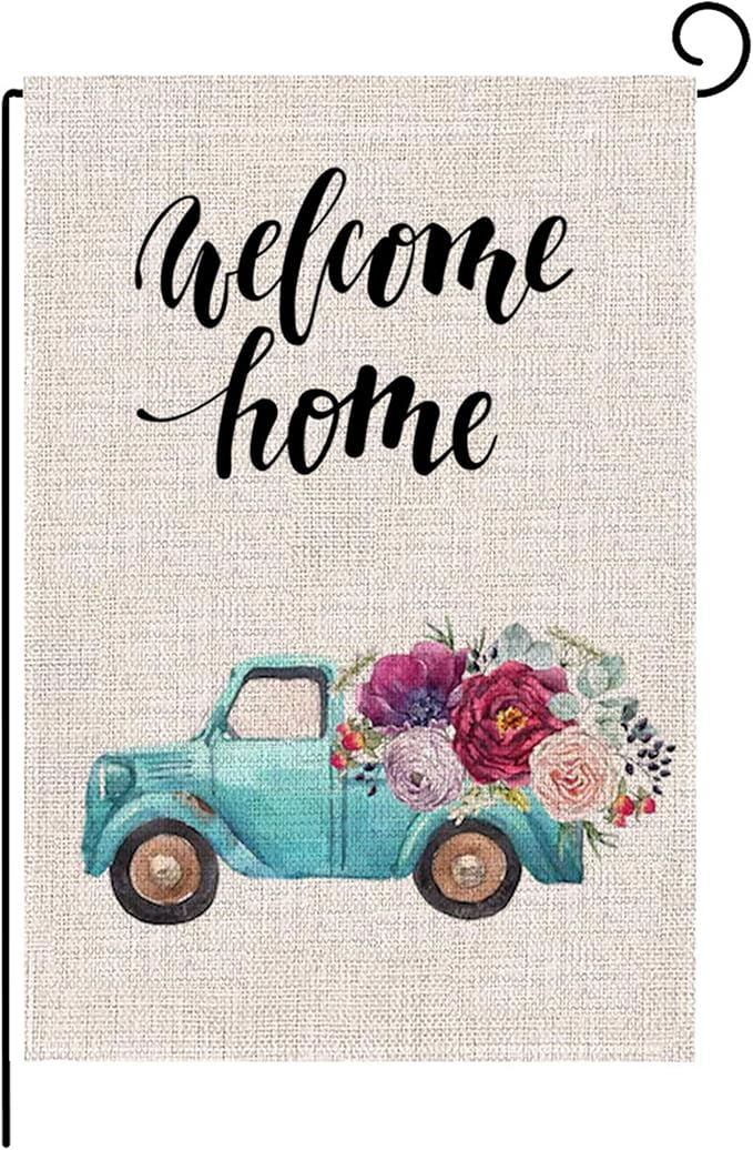 kenpma welcome home 春天花园旗 30.48 x 45.